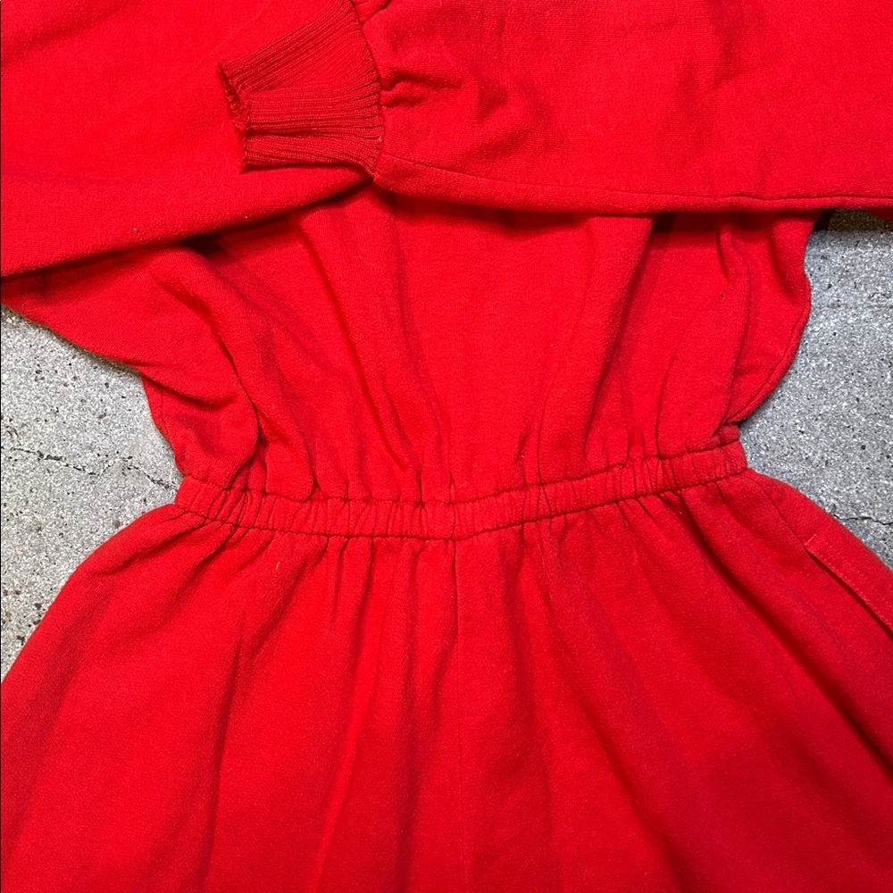 Vintage Liz Claiborne Vibrant Red Long Sleeve Dress - Picture 10 of 12